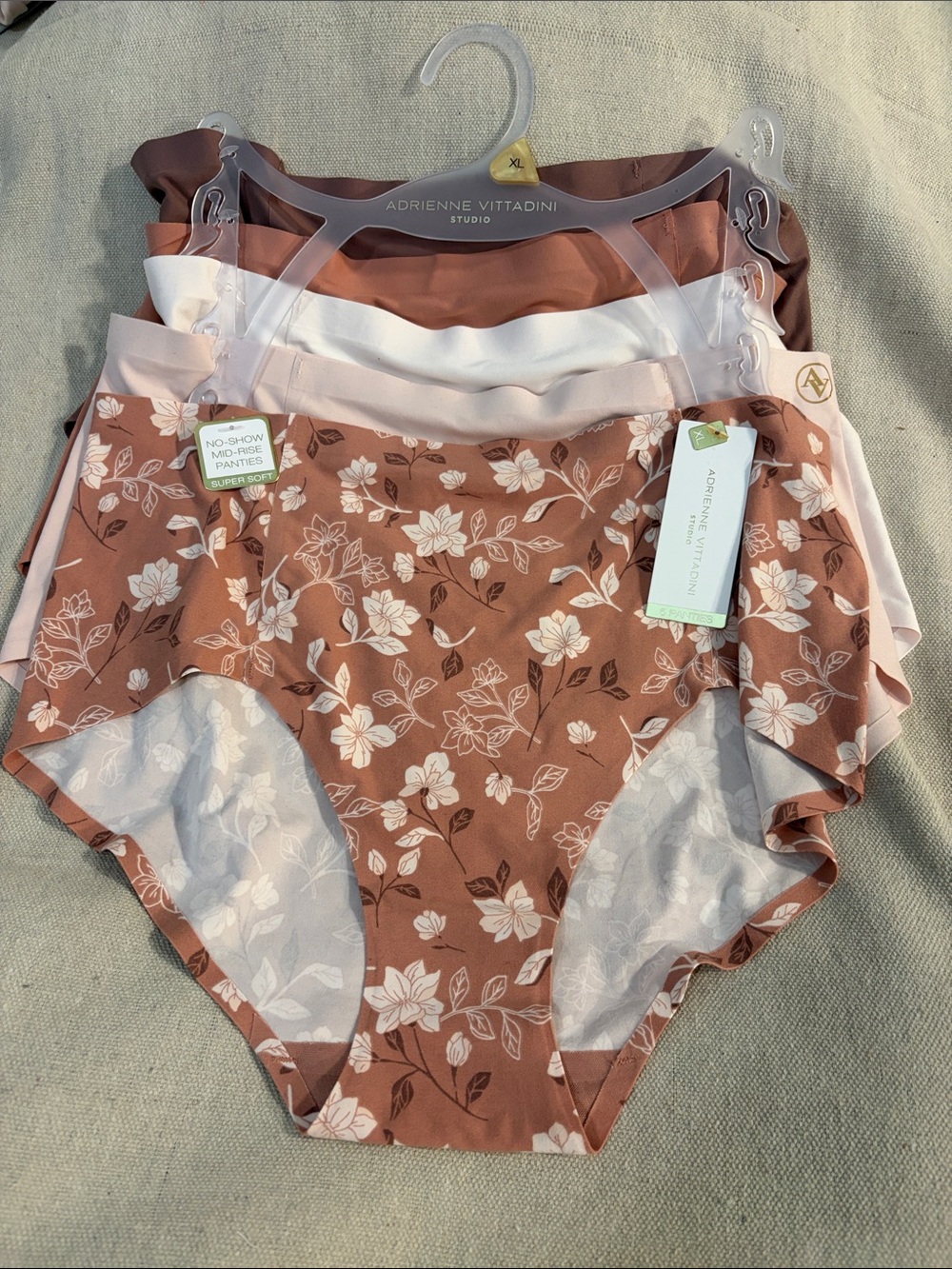 Adrienne Vittadini Women's High-Waist Floral Briefs - Rose Brown